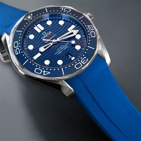 omega seamaster rubber strap replica|genuine omega rubber strap.